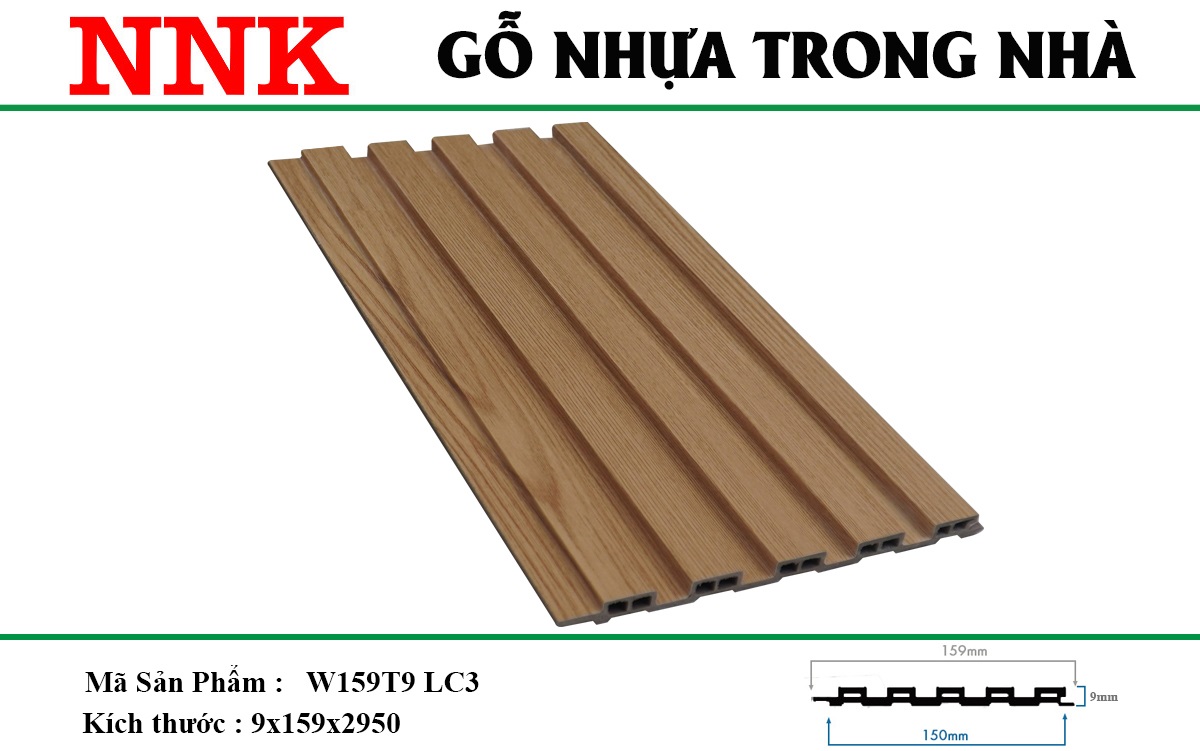 Tấm nhựa ốp tường, ốp trần lam 5 sóng tại Dĩ An, Bình Dương NNK 05